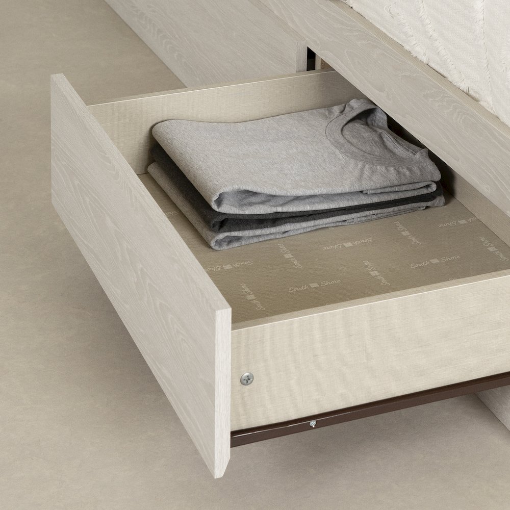 Step One Essential Mates Bed with 3 Drawers, Winter Oak. Picture 5