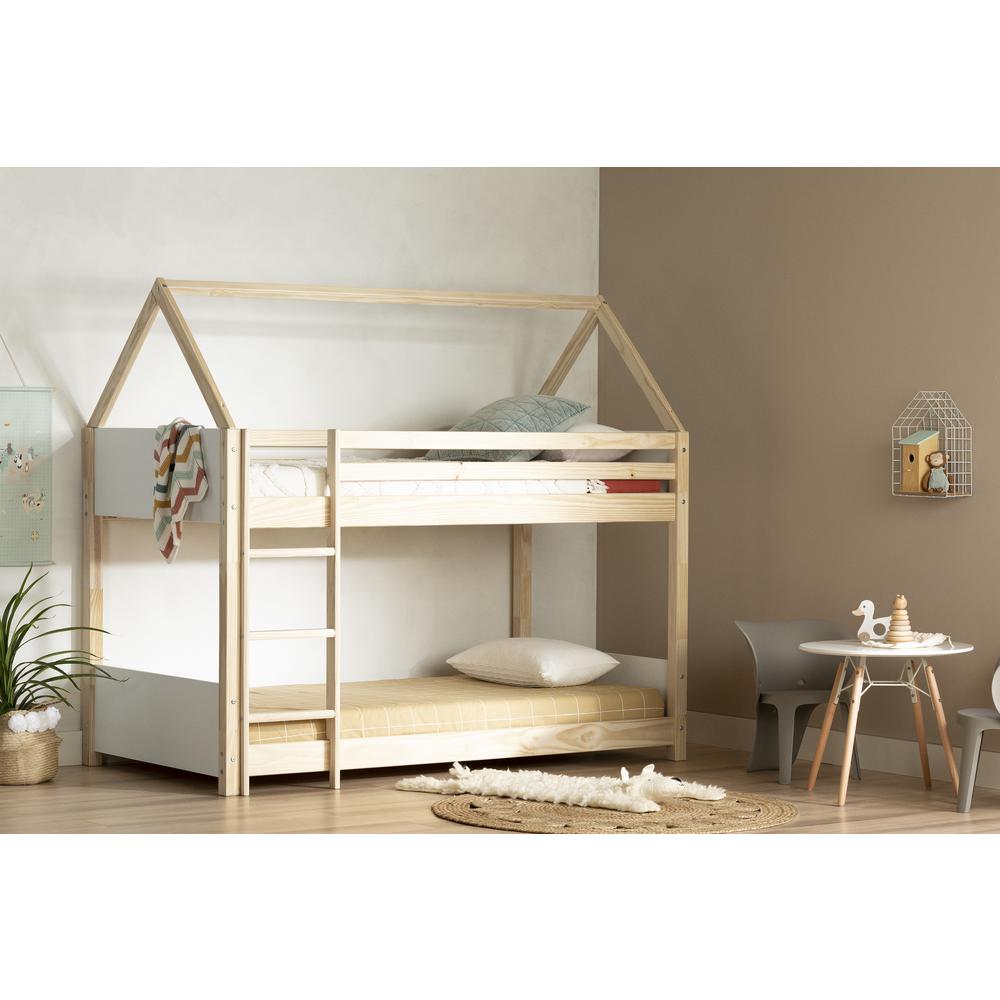 Sweedi House Bunk Beds, Natural Wood. Picture 2