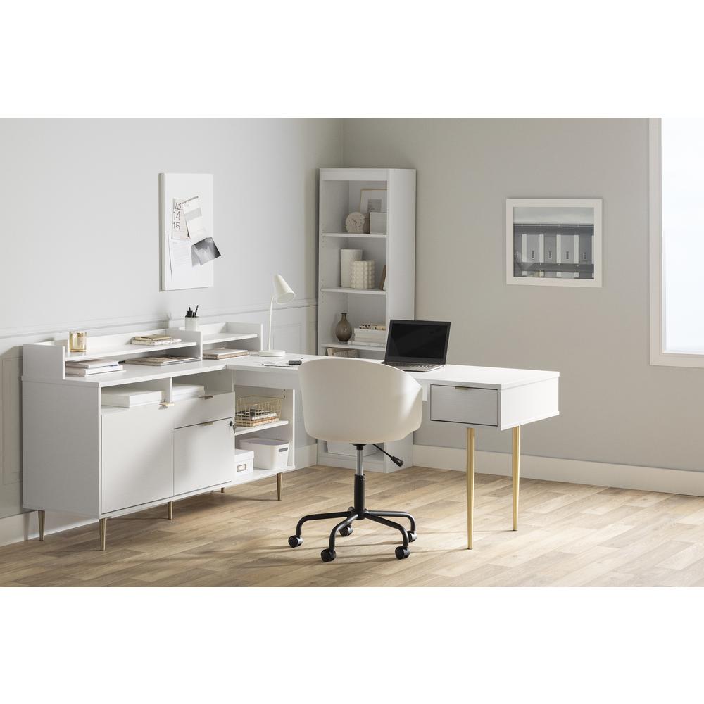 Koryn Desk, Pure White. Picture 5