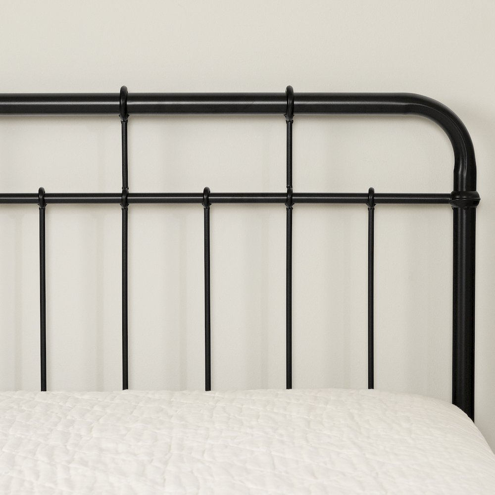 Vito Metal Complete Bed, Pure Black. Picture 5
