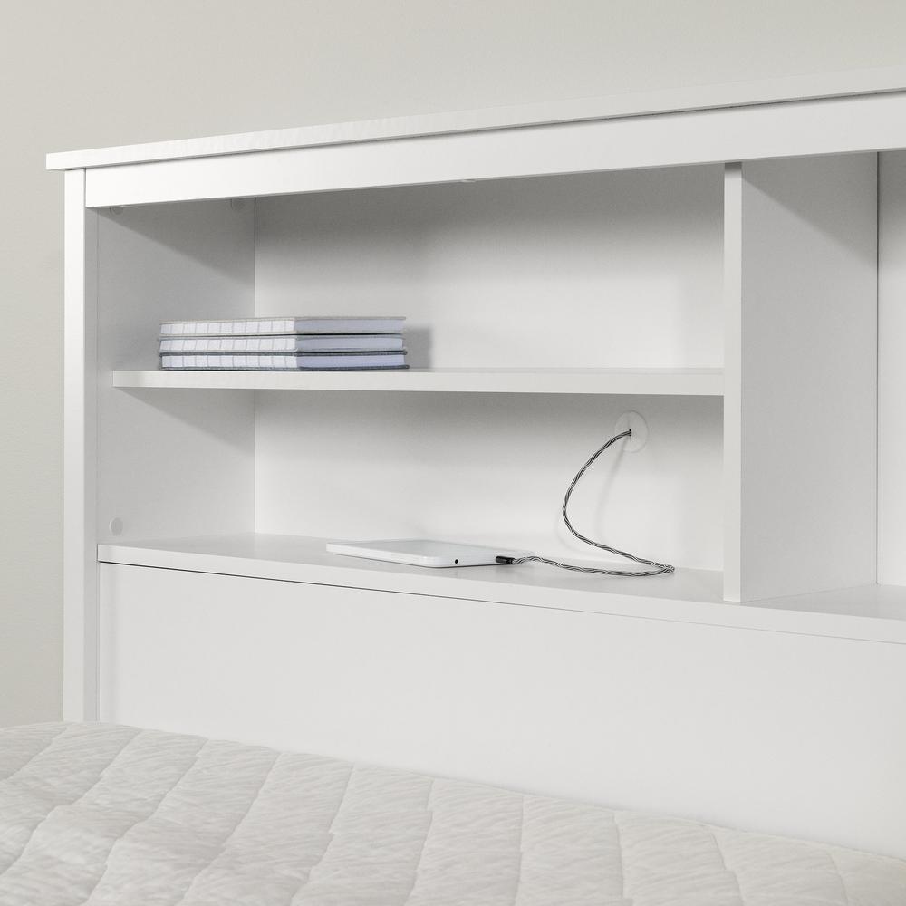Gramercy Bed and Headboard Set, Pure White. Picture 5