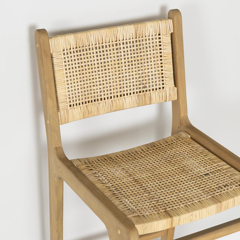 Balka Rattan Bar Stool, Set of 2, Rattan. Picture 3