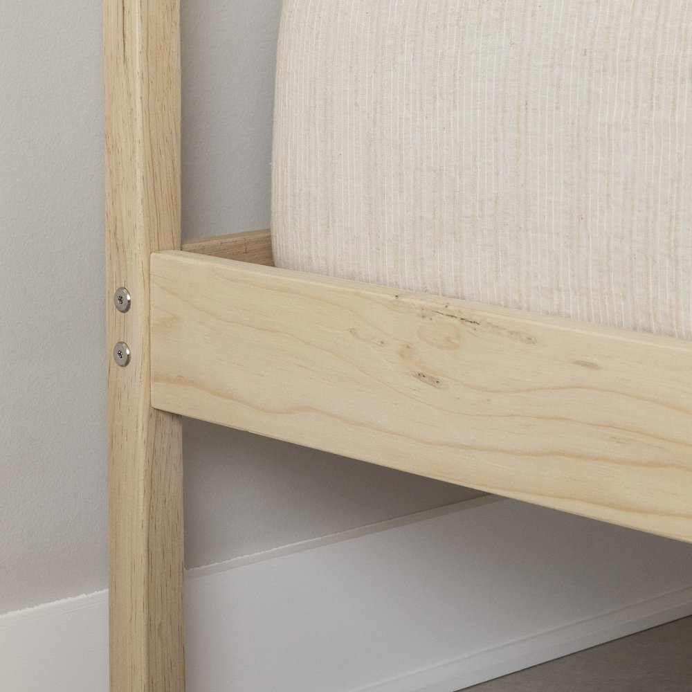Sweedi Wooden Bed, Natural Wood. Picture 4
