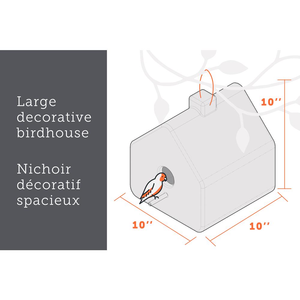 Dalya Decorative Birdhouse, White. Picture 5