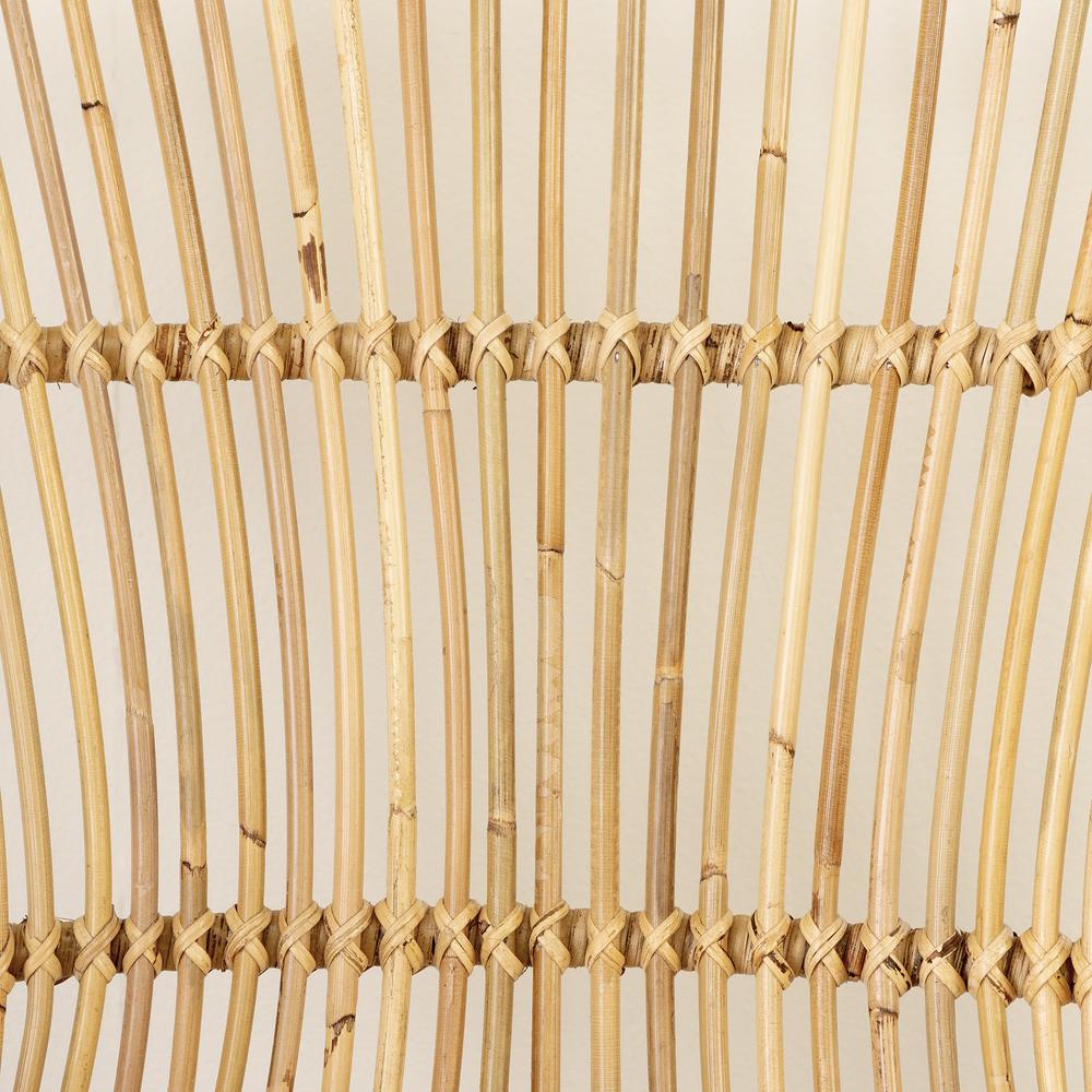 Balka Rattan Dining Chair, Set of 2, Rattan and Black. Picture 4