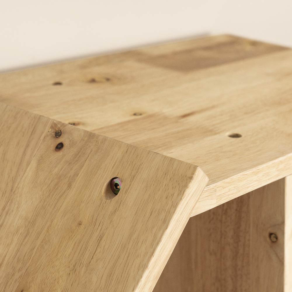 Sweedi Bookcase with Storage Bin, Natural Wood. Picture 5