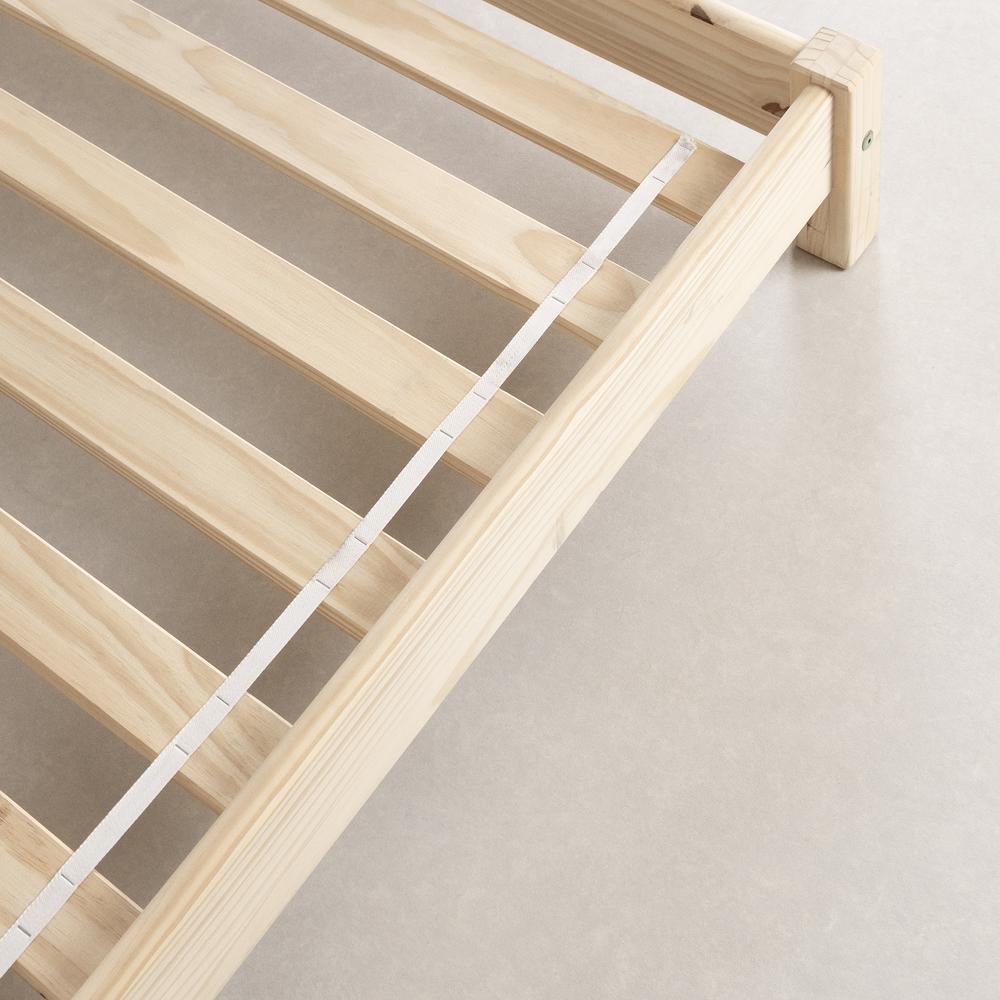 Sweedi Bed with House Frame Headboard, Natural. Picture 3