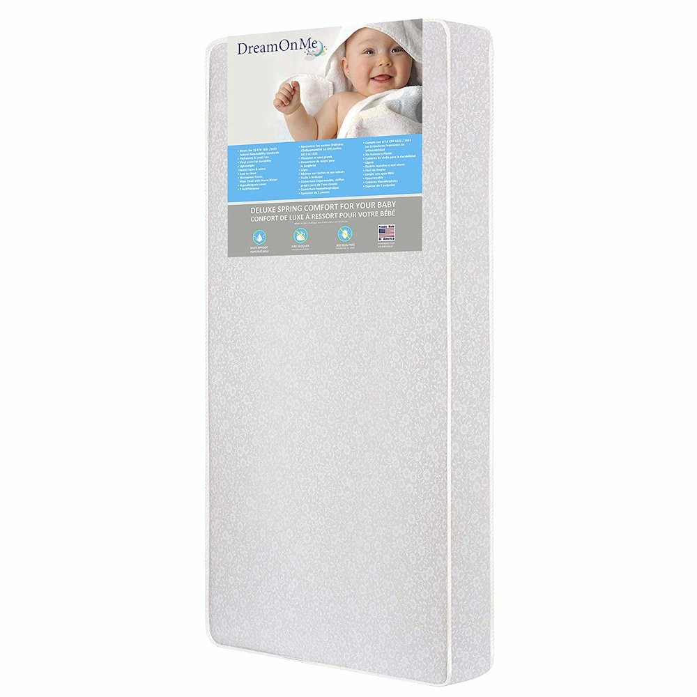 Dream On Me Little Baby 6 Inch Full Size Firm Foam Crib and Toddler Bed Mattress. Picture 1