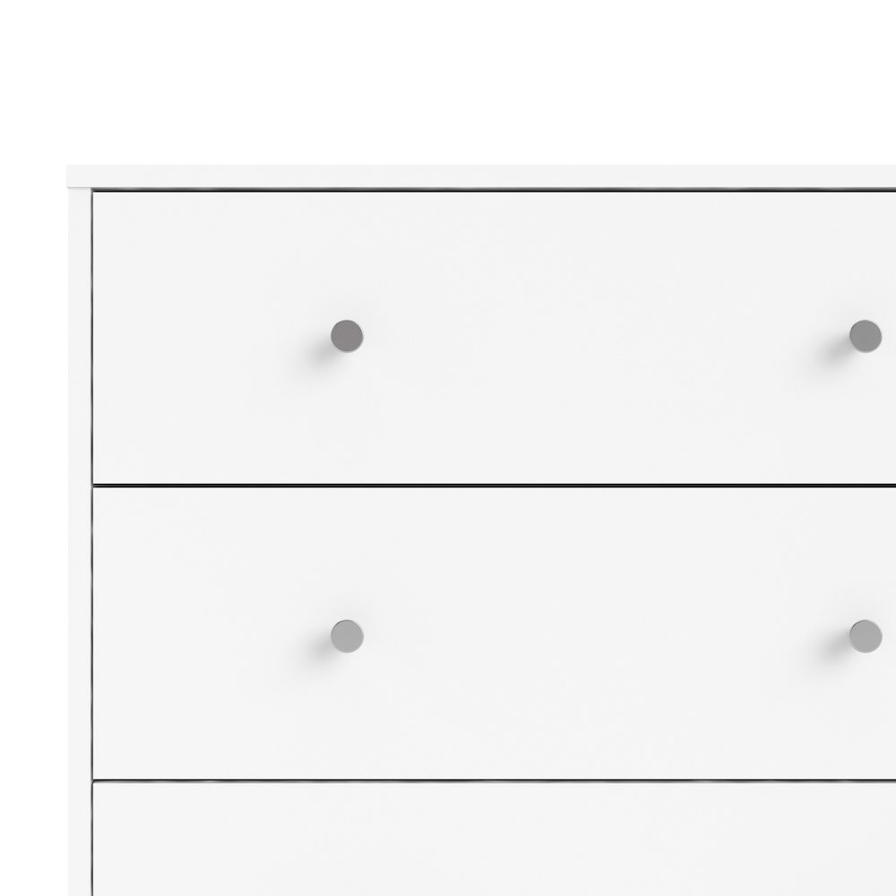Portland 6 Drawer Double Dresser, White. Picture 6