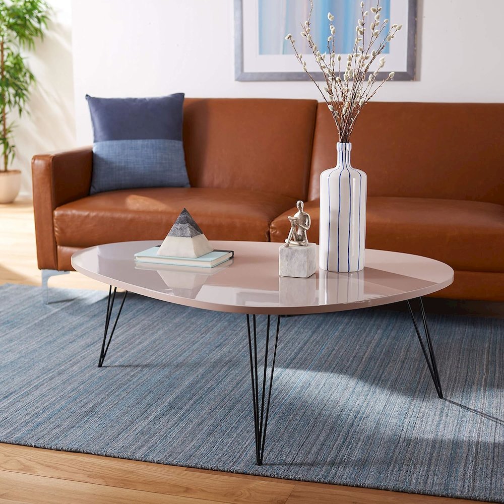 Home Collection Wynton Coffee Table,Taupe/Black. Picture 8