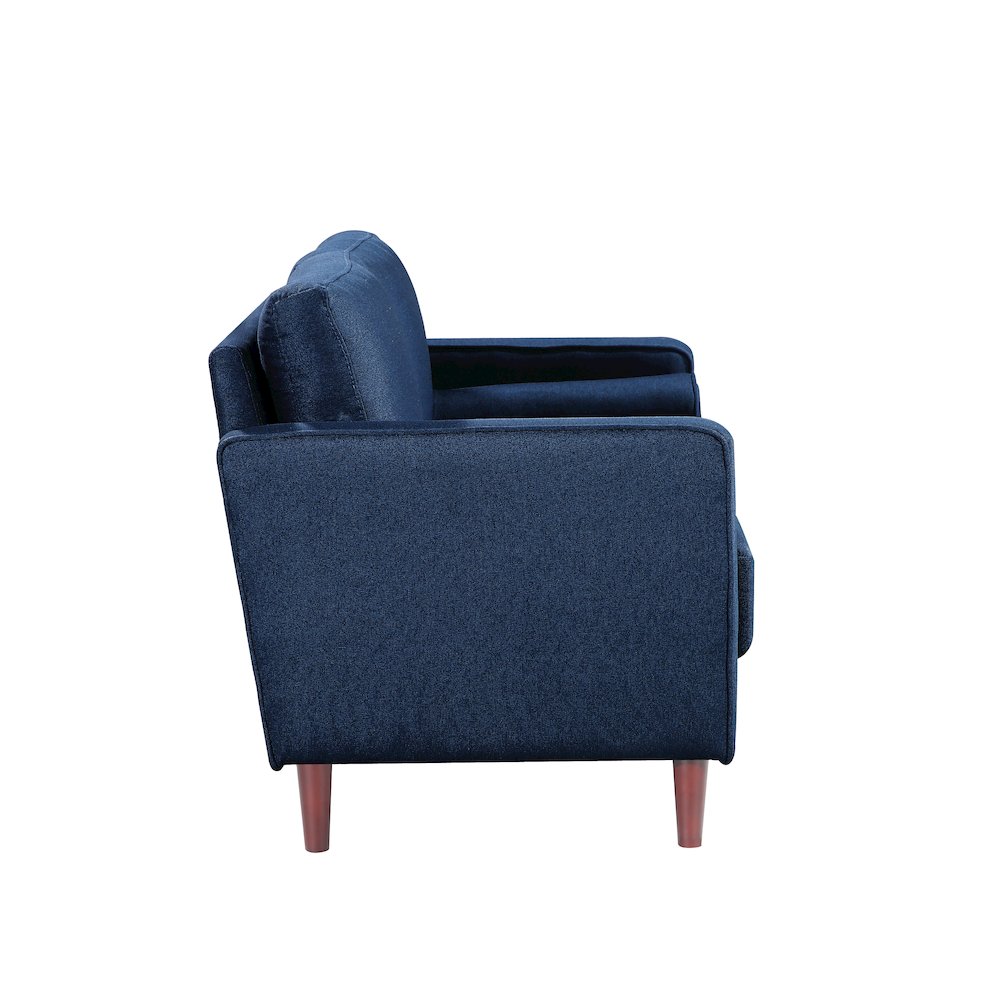 Langford Loveseat Navy Blue. Picture 4