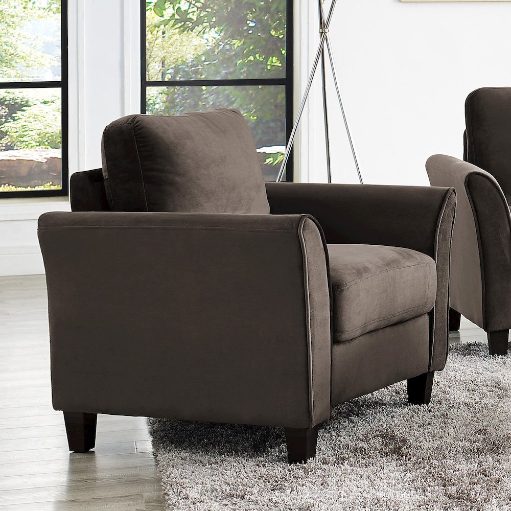 Westin Chair Curved Arm Coffee. Picture 3