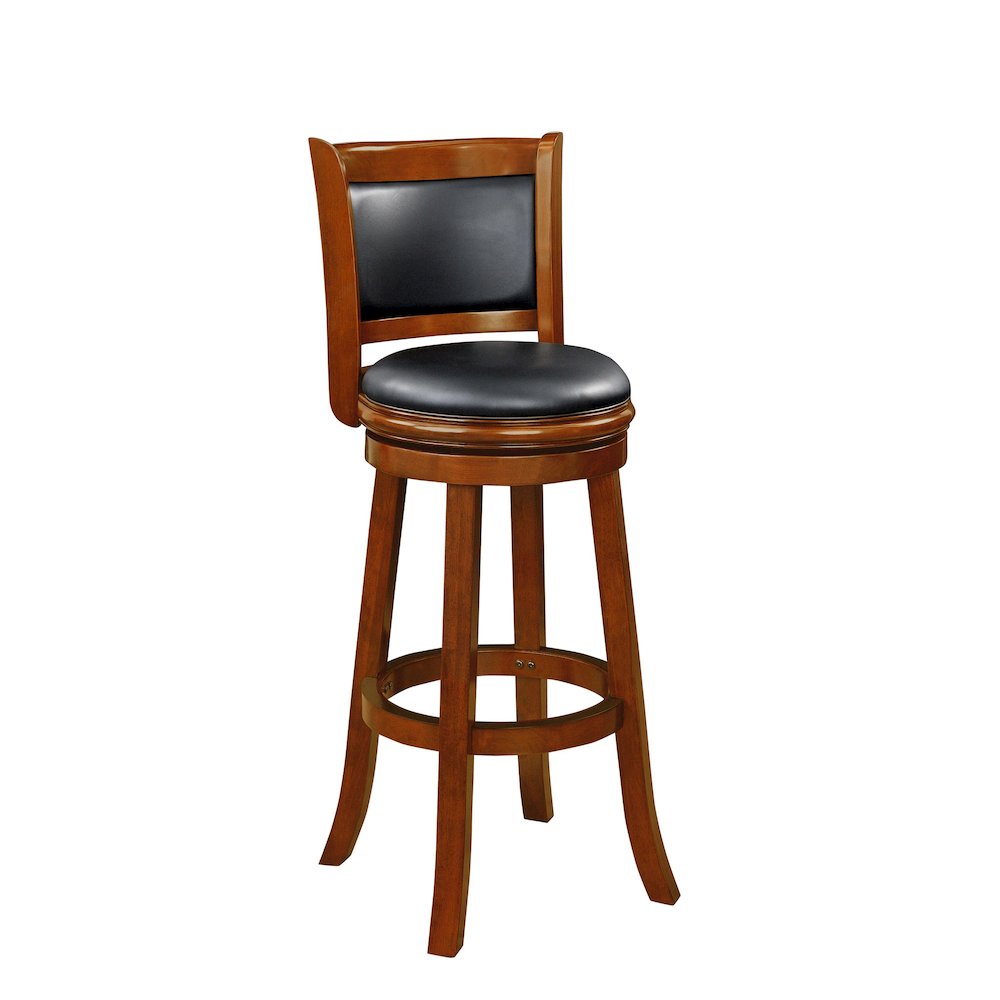 Augusta Swivel Extra Tall Bar Stool - Cherry. Picture 3