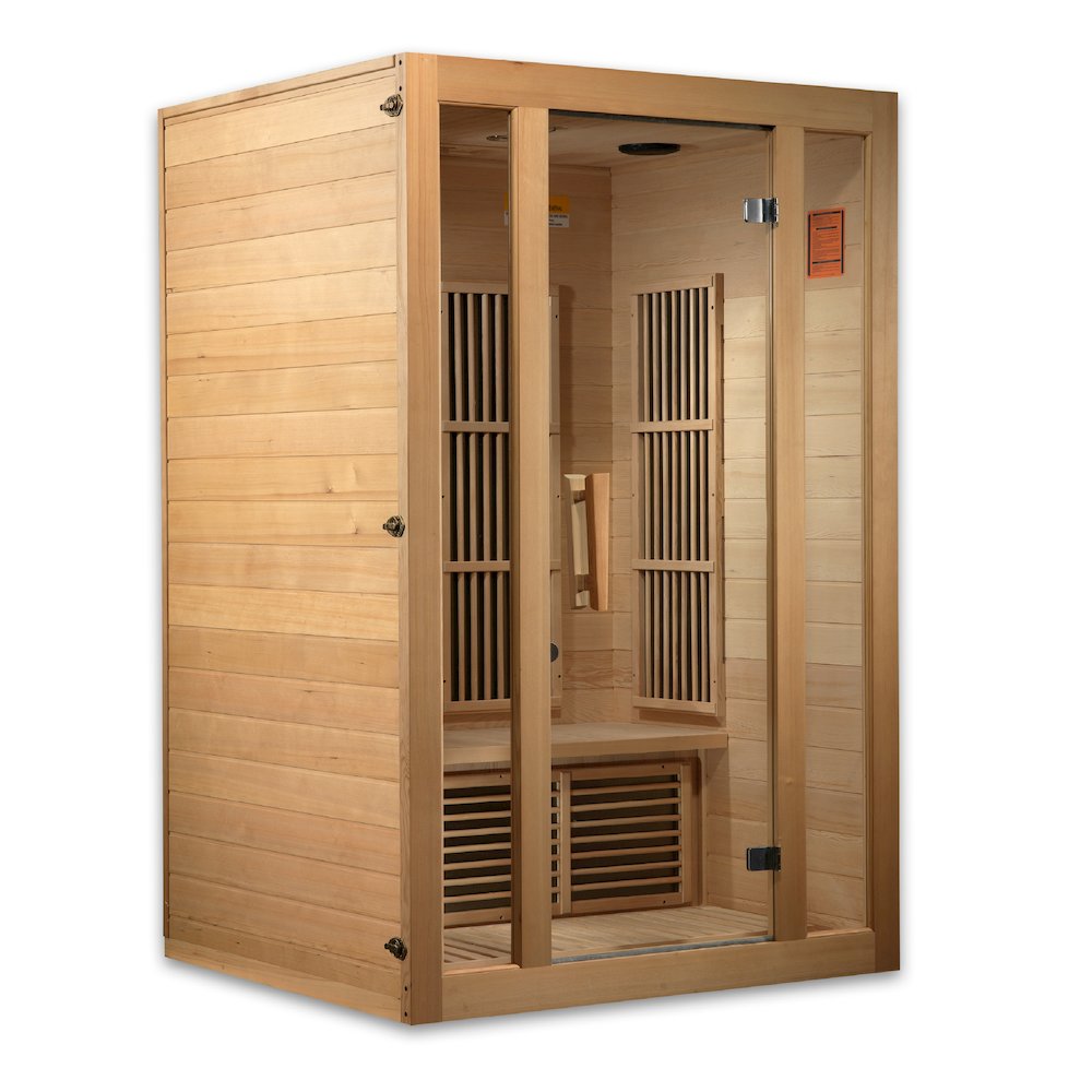 Seattle 2-Person Low EMF (Under 8MG) FAR Infrared Sauna (Canadian Hemlock). Picture 1