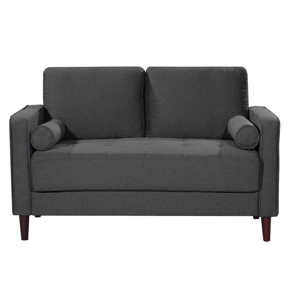 Langford Loveseat Heather Grey. Picture 4
