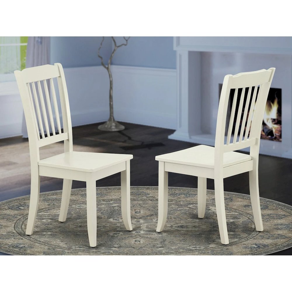 Dining Chair Linen White, DAC-LWH-W. Picture 7