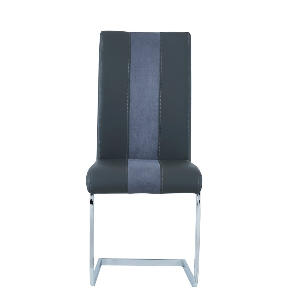 Contemporary Dining Chairs, Grey. Picture 1