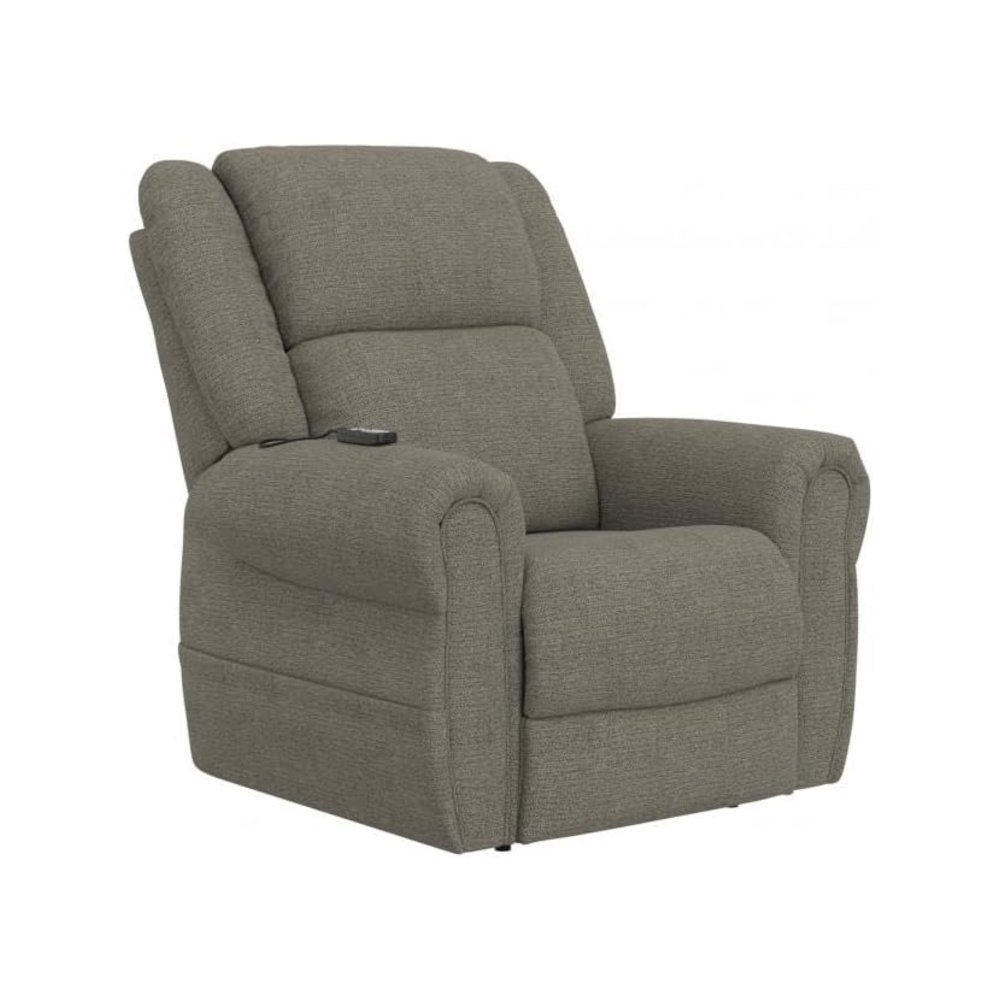 Paradise Power Lift Lay Flat Recliner with Power Headrest in Granite color. Picture 1