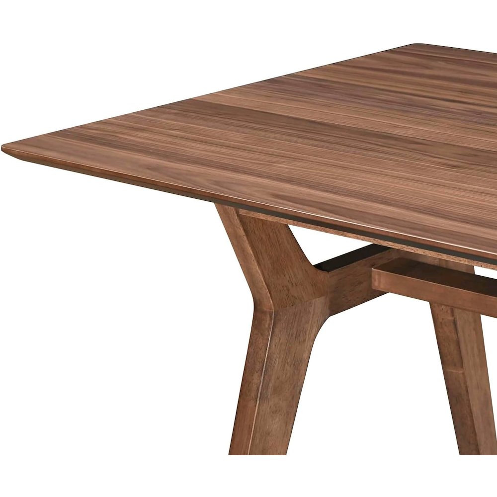 Thea Wood 70" Rectangular Dining Table, Walnut. Picture 4