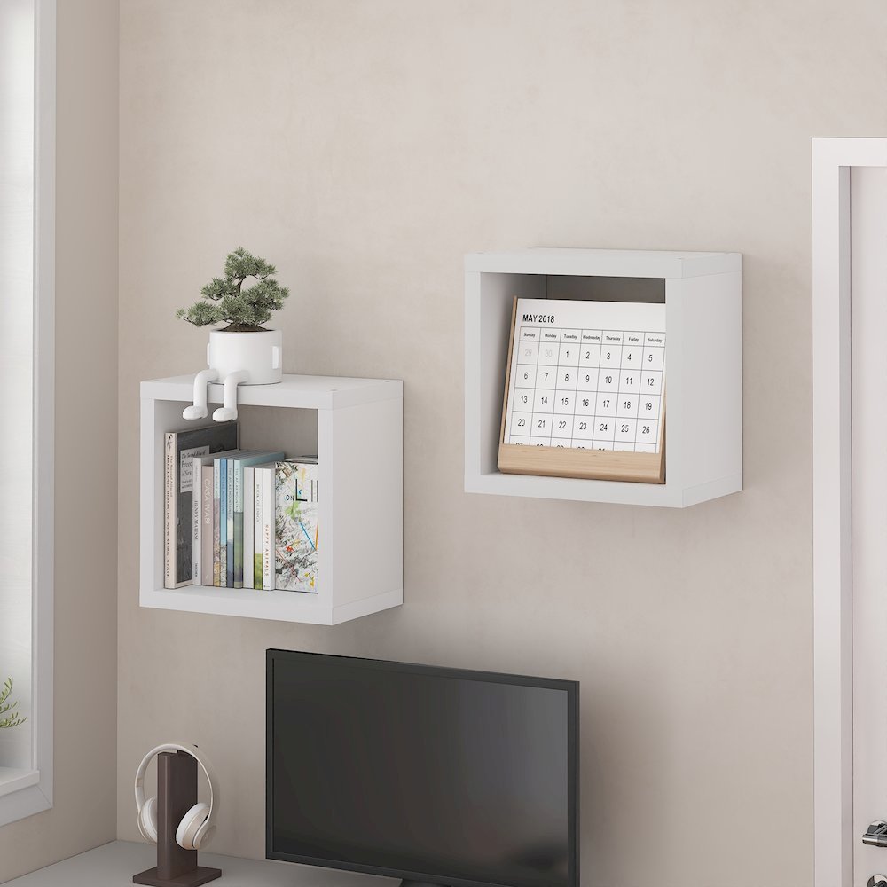 CUBICLE Floating Shelves for Wall, Cube Wall Shelf, Extra Thick. Picture 2