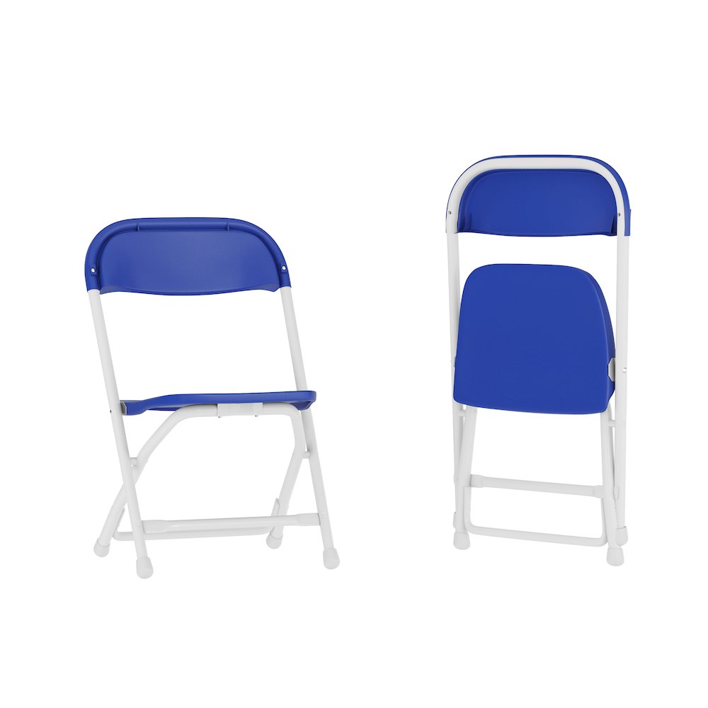 2 Pk. Kids Blue Plastic Folding Chair. Picture 1