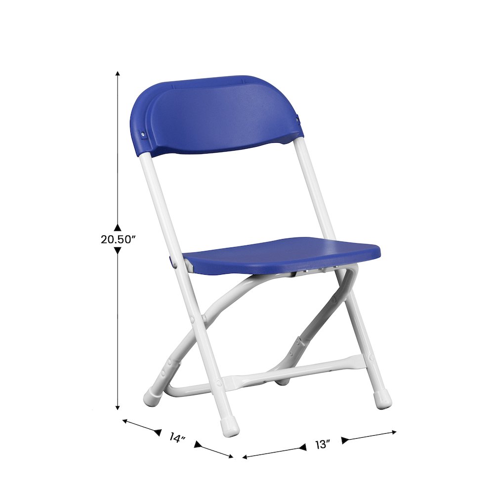2 Pk. Kids Blue Plastic Folding Chair. Picture 6