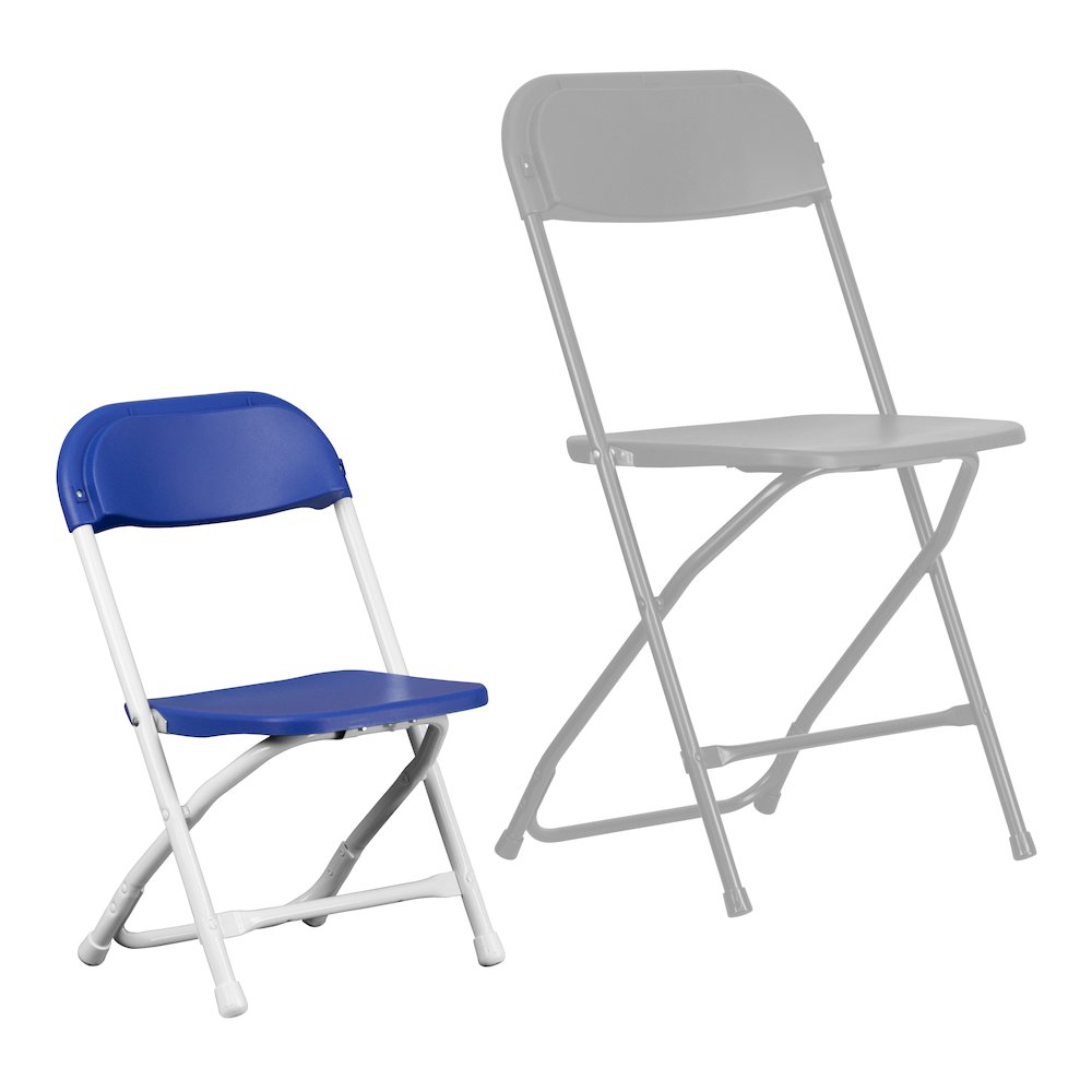 2 Pk. Kids Blue Plastic Folding Chair. Picture 9