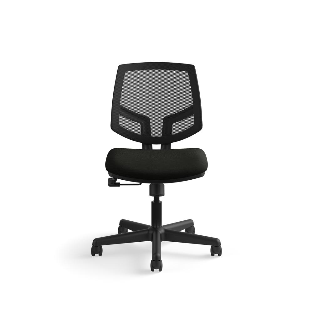 HON Volt Mesh Back Task Chair | Center-Tilt | Black SofThread Leather. Picture 1