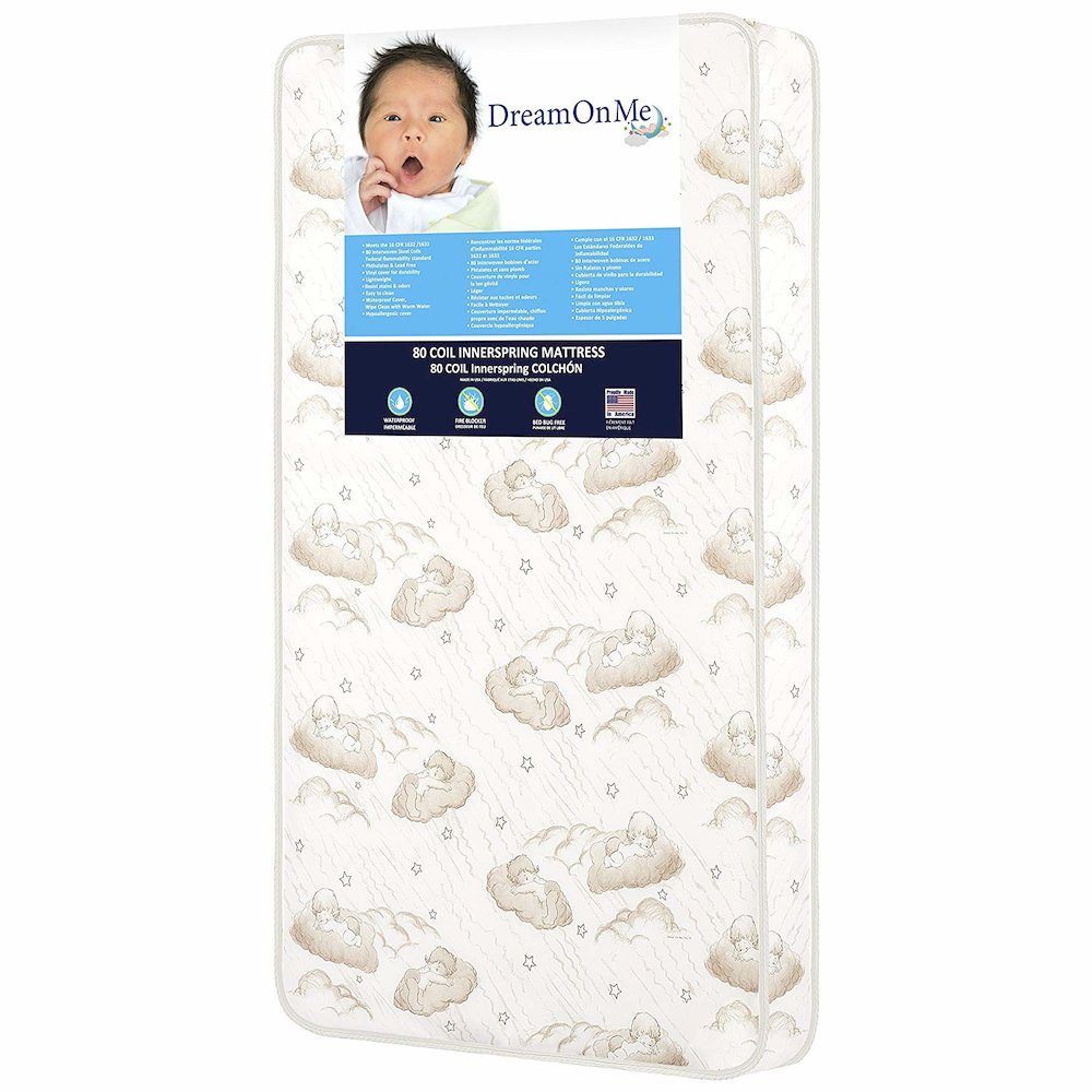 Dream On Me Twilight 5” 80 Coil Spring Crib and Toddler Bed Mattress. Picture 2
