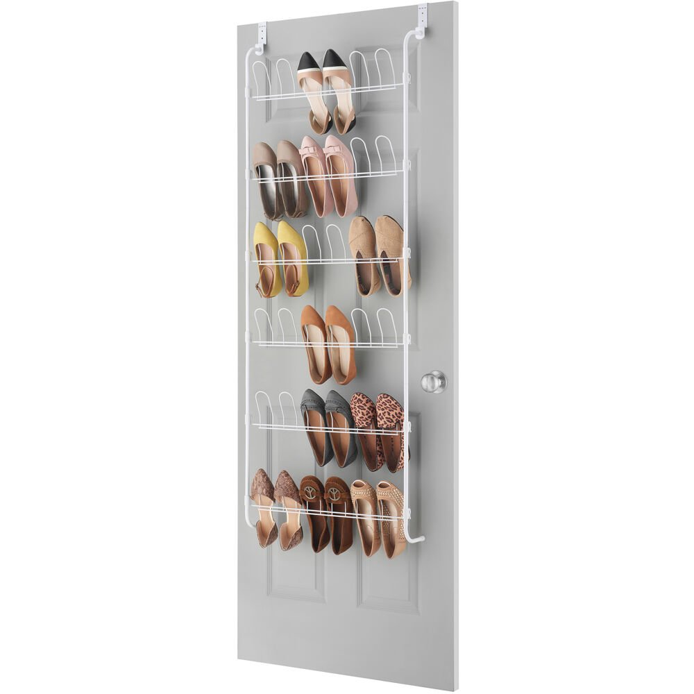 18 Pair Over The Door Shoe Rack. Picture 1