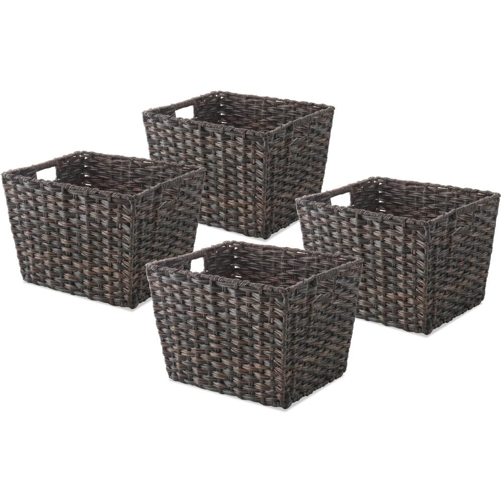 Split Rattique Tote- Set of 4. Picture 1