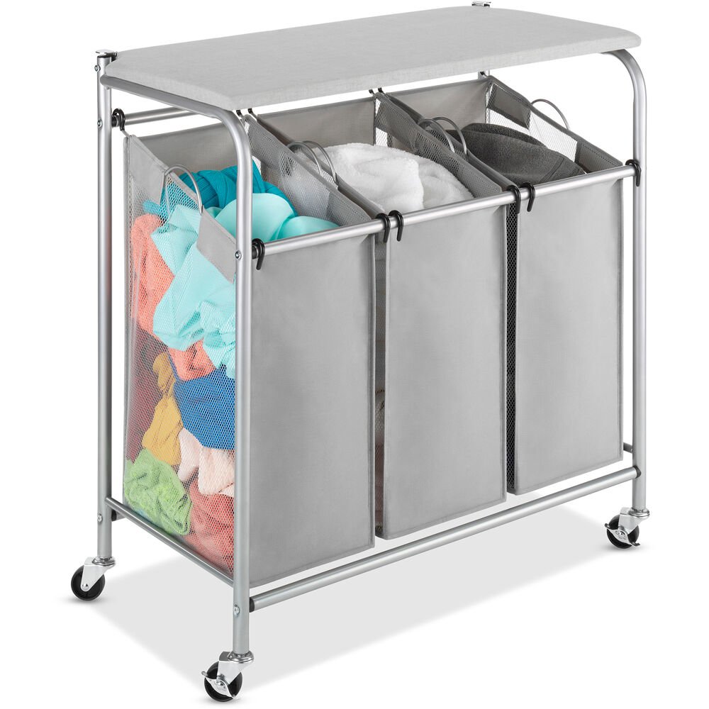 Triple Sorter Ironing & Folding Table. Picture 1