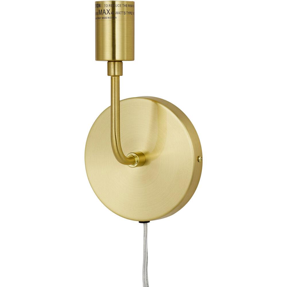 Calla Single Wall Sconce, 9"Hx5"Wx4"E, 1-40W Edison Bulb, Plug. Picture 1