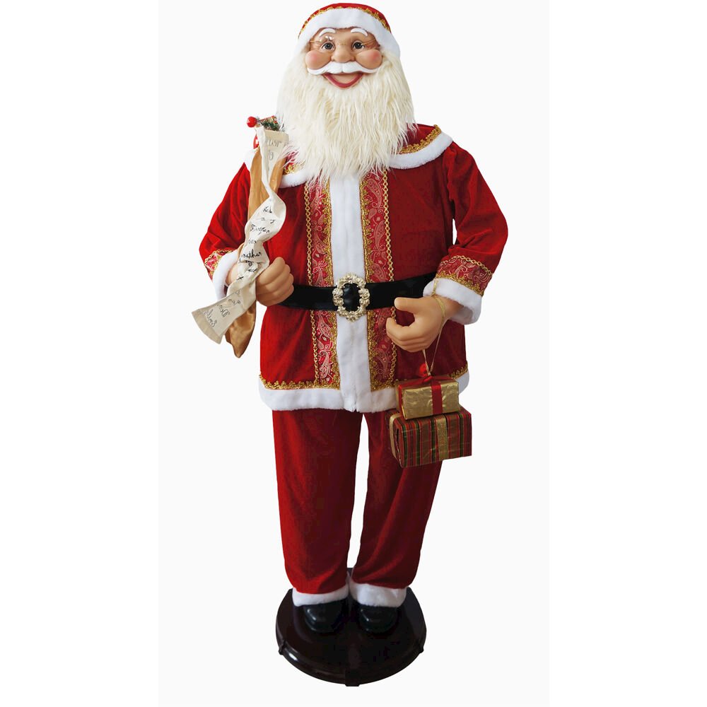 58" Santa With Gifts In Hand (Dancing/Music). Picture 1