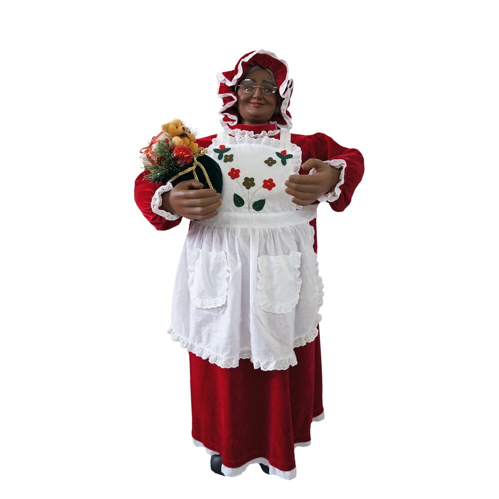 36in AA Mrs Claus in Baking Outfit, With Music. Picture 1