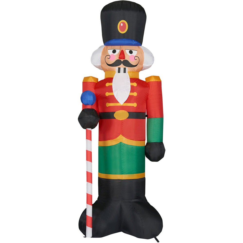 10ft Inflatable Traditional Nutcracker with Lights. Picture 1