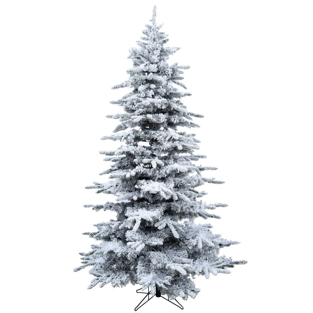 Christmas Time 6.5' Silverado Pine, Snowy Christmas Tree, No Light. Picture 1