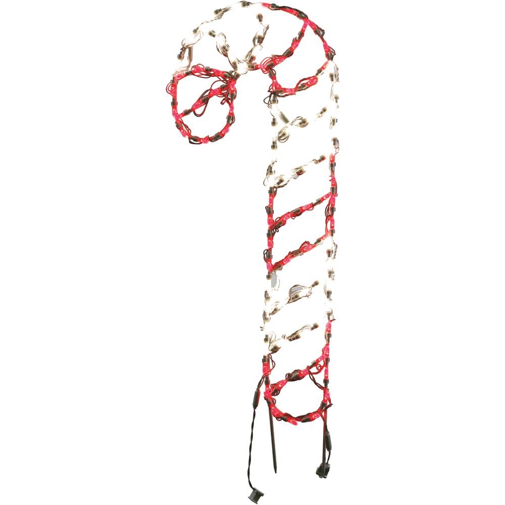 Fraser Hill Farm 36"H LED Candy Cane, Ground Stakes. Picture 1
