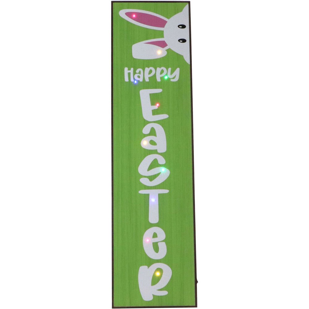 HAPPY EASTER 45" Porch Leaner with LED. Picture 1