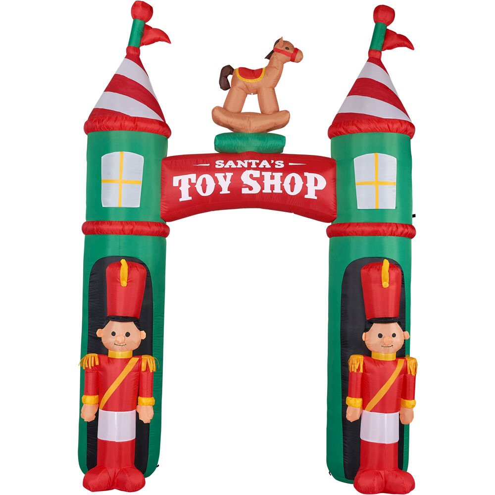 10ft Inflatable Nutcracker Arch with Lights. Picture 1
