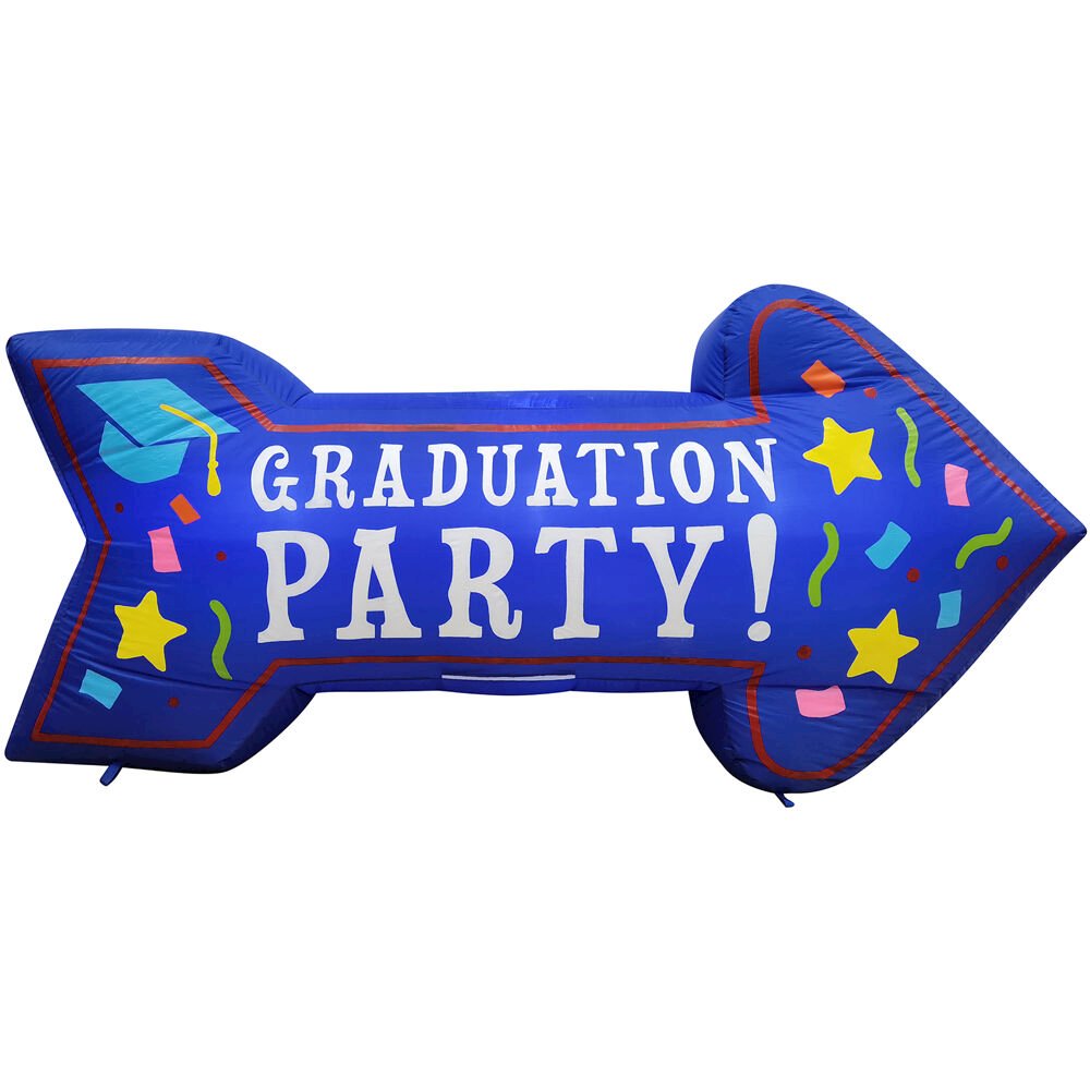8ft Graduation Party Arrow Inflatable with Lights. Picture 1