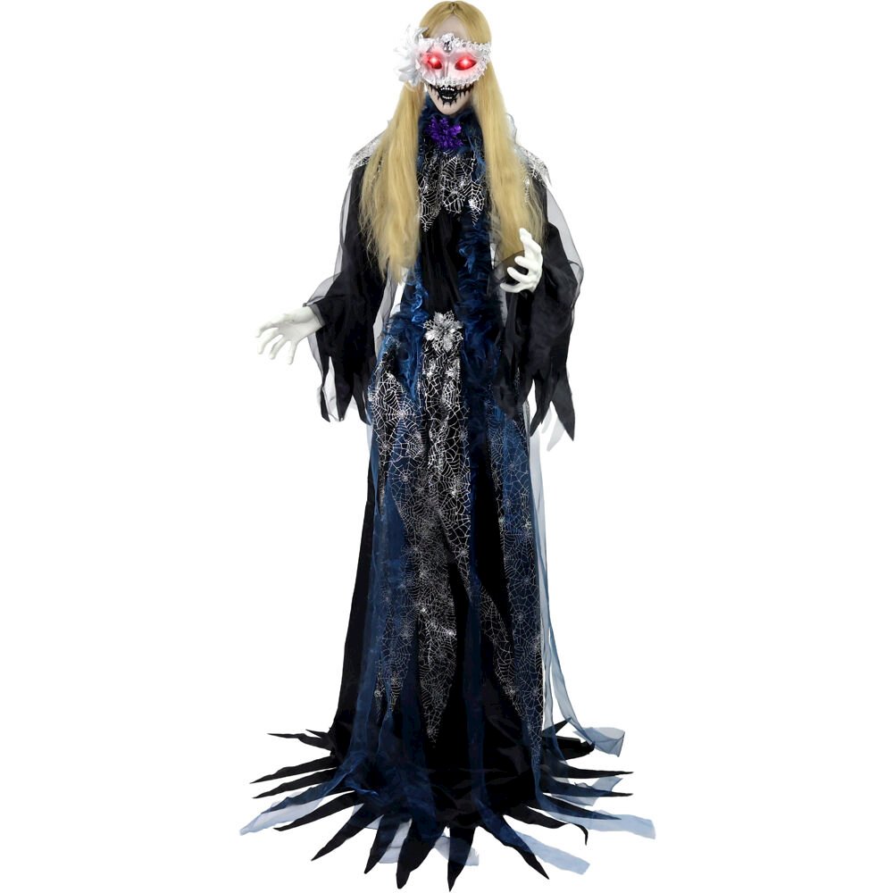 5.5ft Animated Standing Masqu Lady. Picture 1