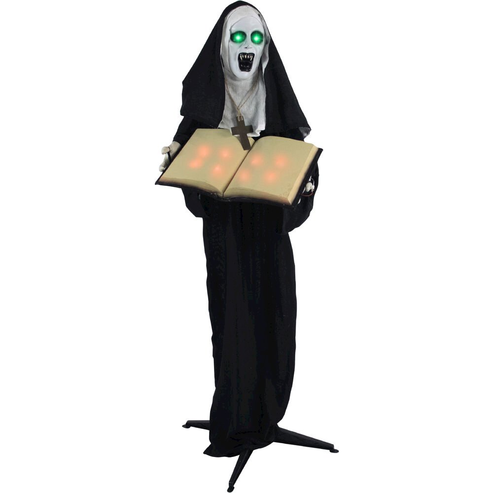 65" Standing Nun, Lights, Sound, Multi. Picture 1