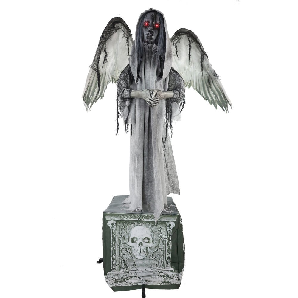 5.5FT Anim Rattling Angel Statue. Picture 1