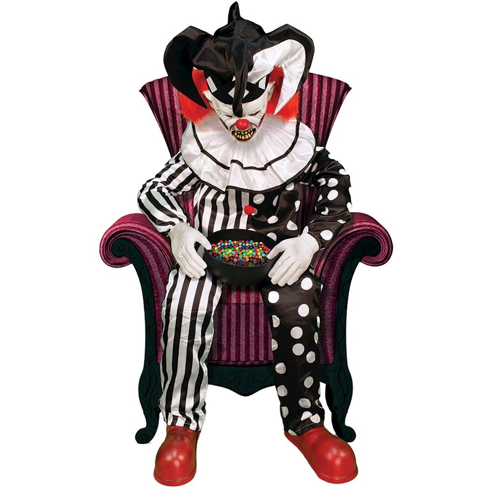 Sitting Scare Clown. Picture 1