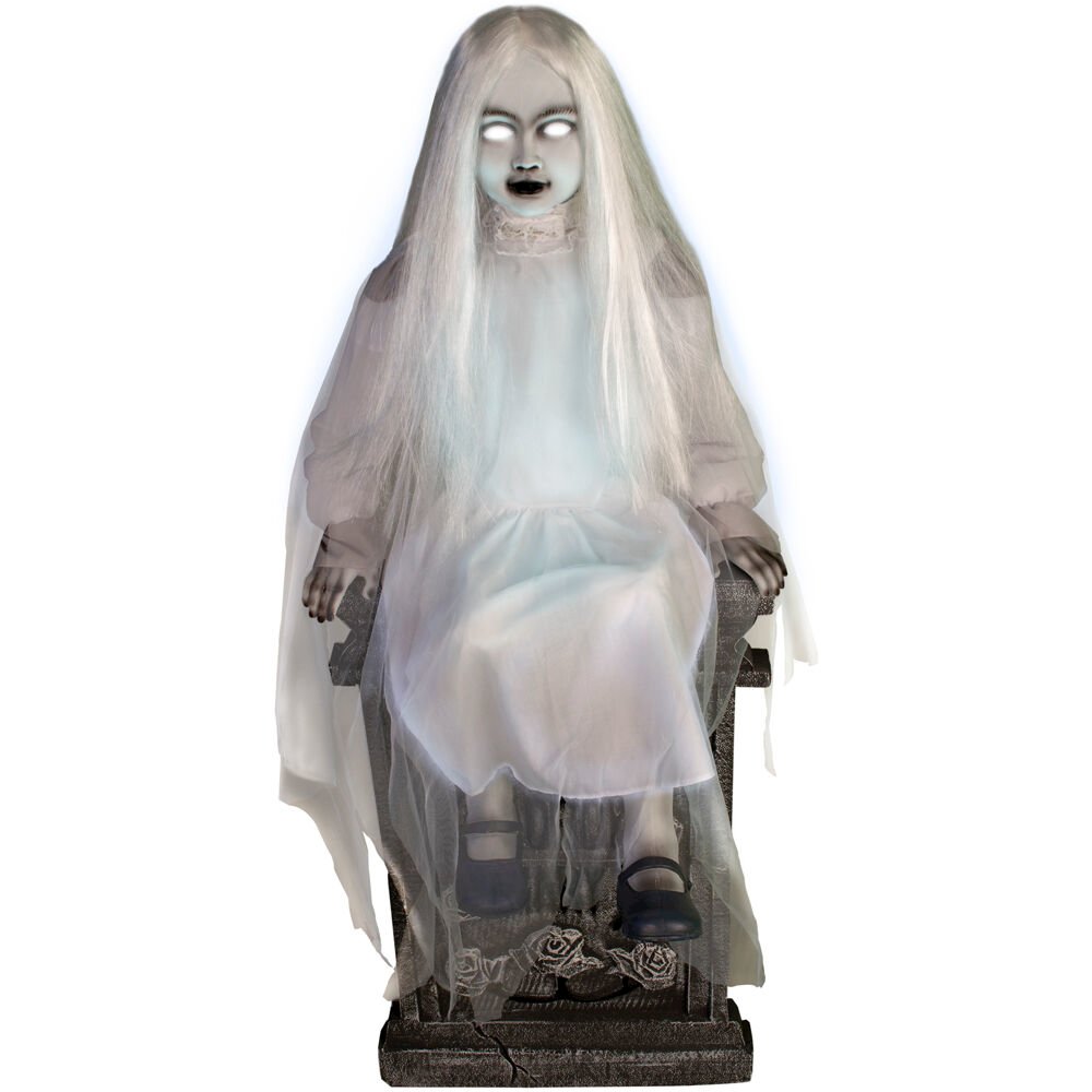48" Sitting Tmbstne Girl. Picture 1