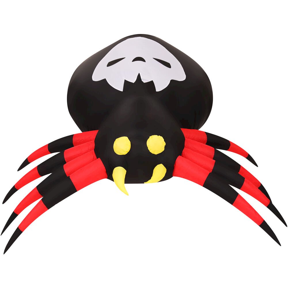 6ft Inflatble Spider with Disco Lights. Picture 1