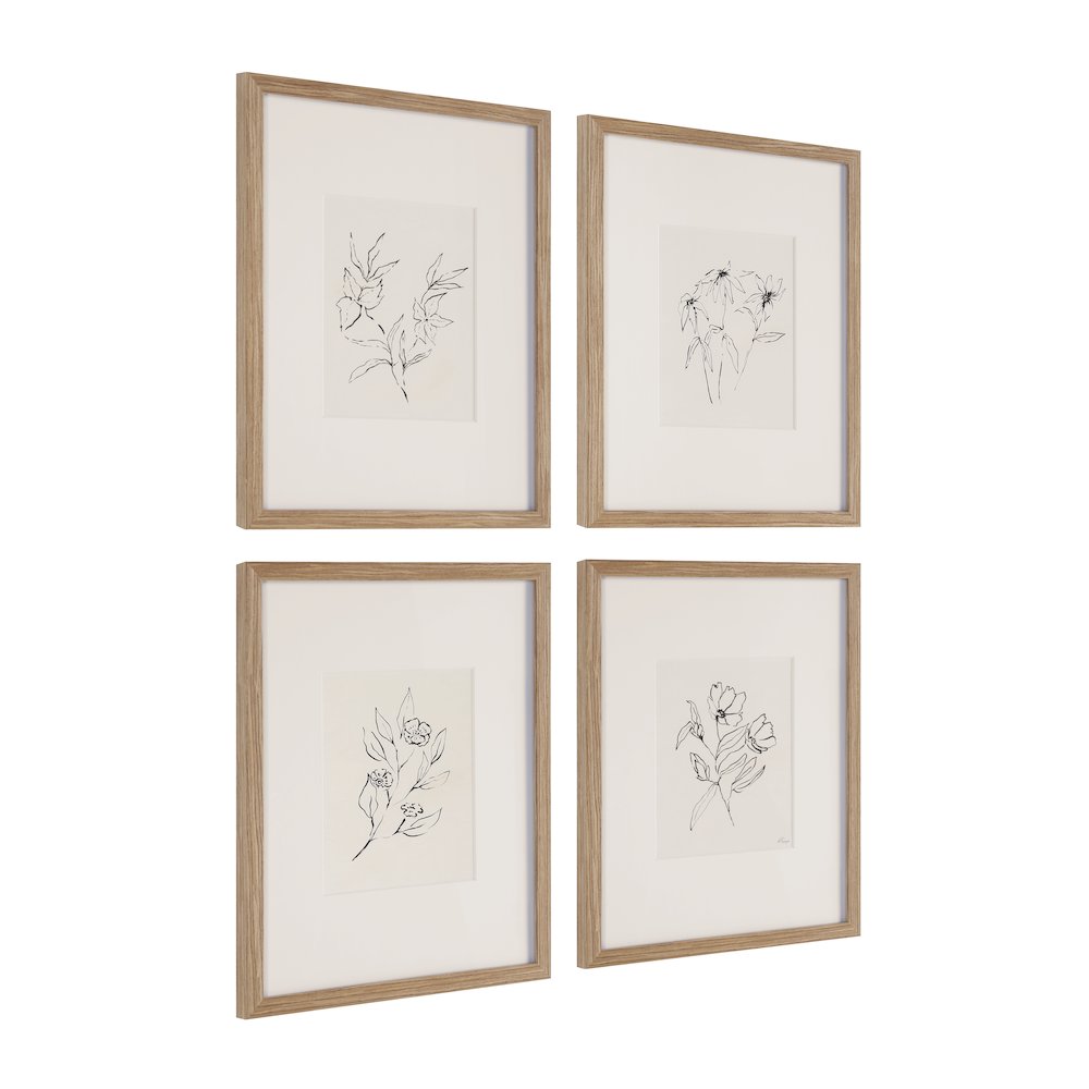 Palmela 16.0" Wide Wall Decor, Printed Artwork (4 Piece Set). Picture 2