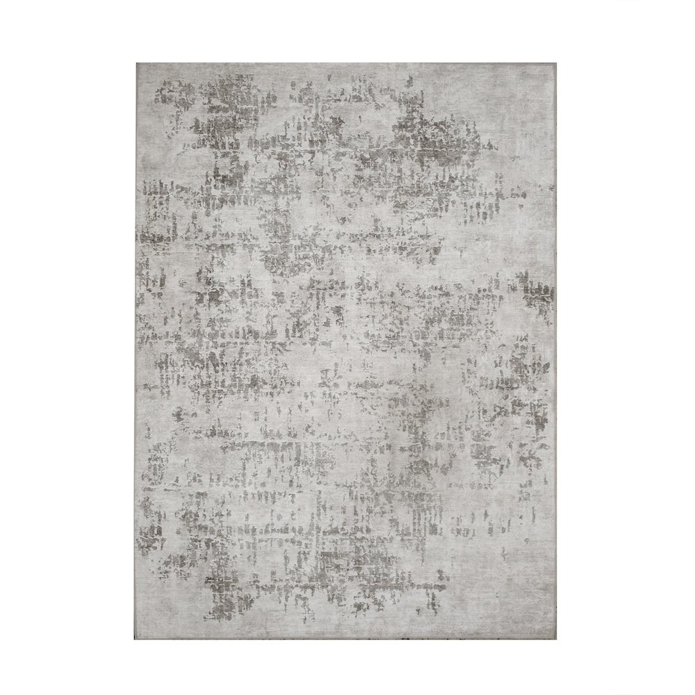 Chloe 5' x 7'3" ft Handwoven Indoor Rug, Grey. Picture 1