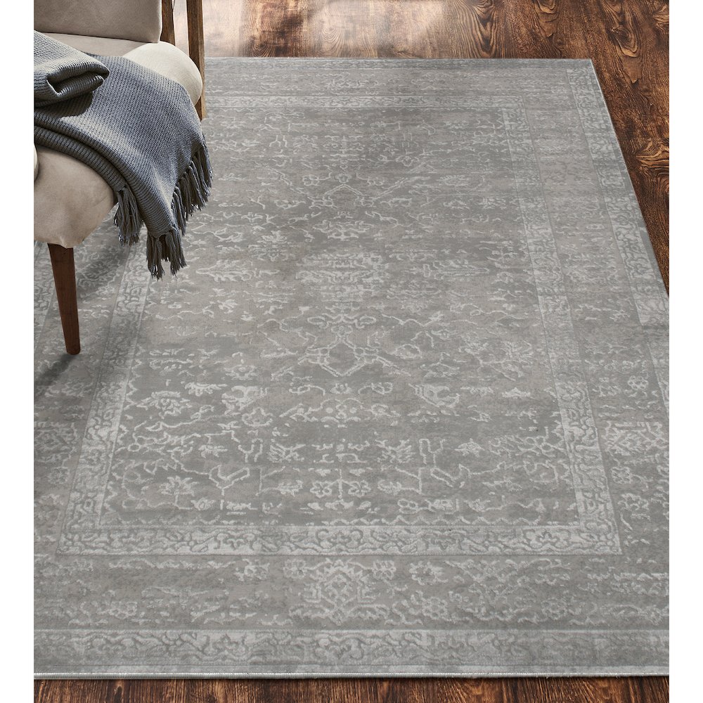 CAMILA Grey Mix 5 x 8 Indoor Rug. Picture 6